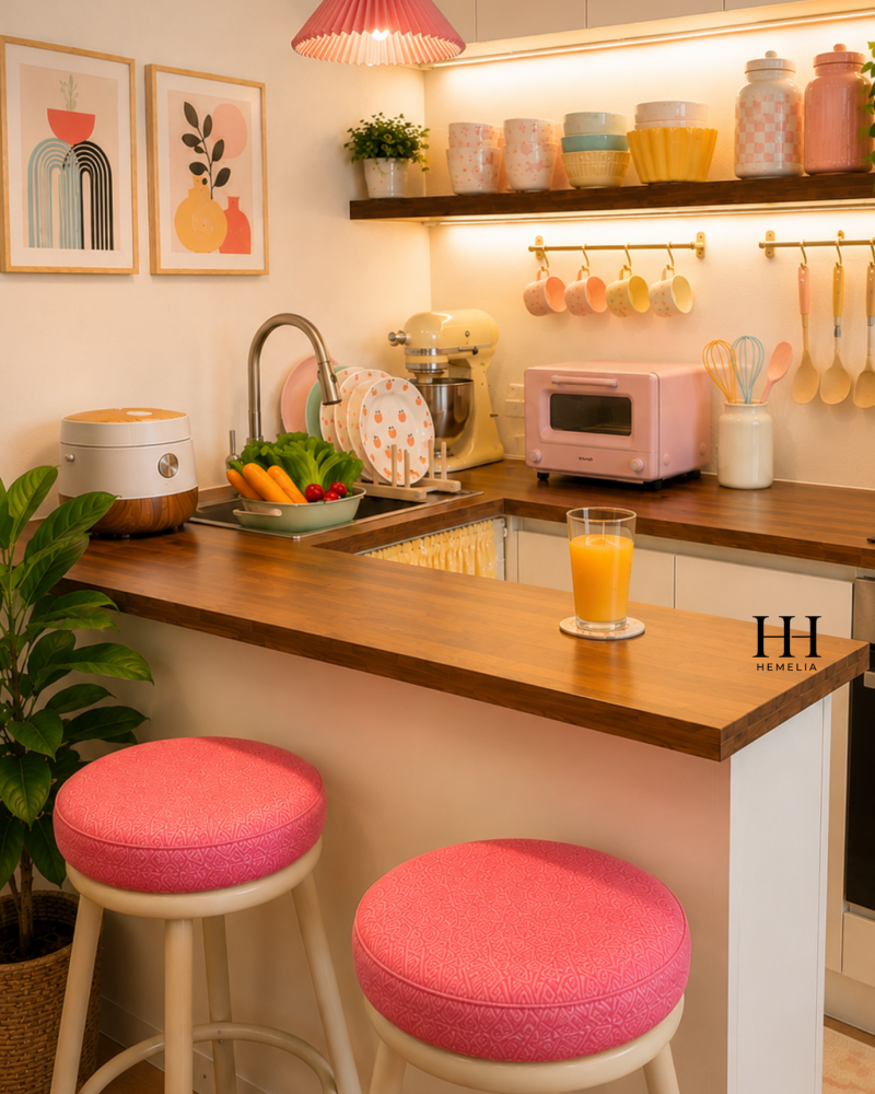 Pink Kitchen Decor Ideas for a Cozy Soft Pink Kitchen