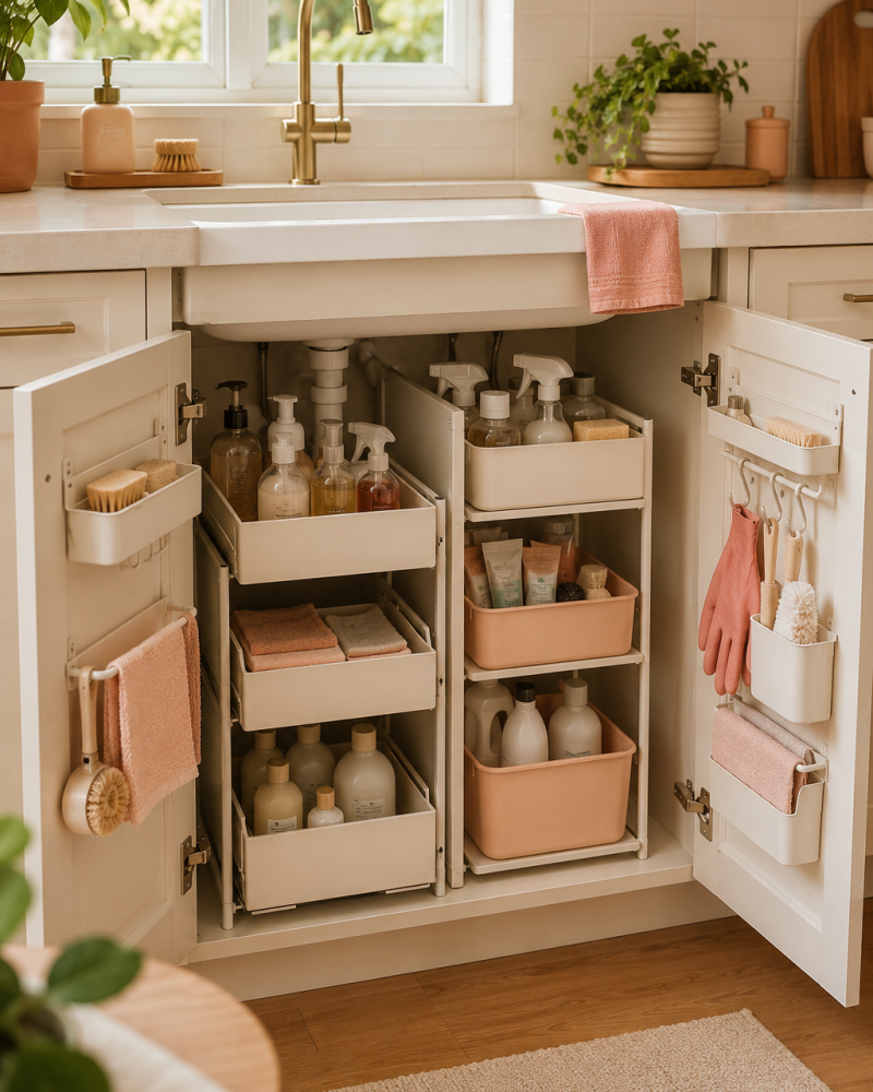 Small Kitchen Undersink Storage